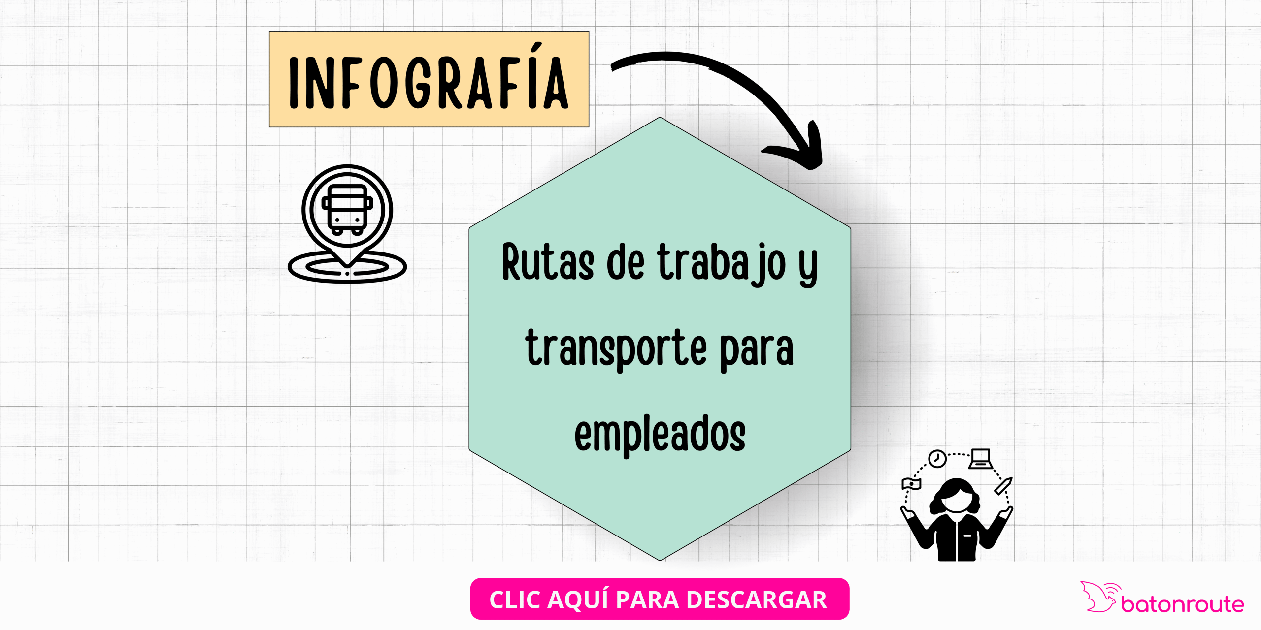 Descarga infografía rutas de transporte