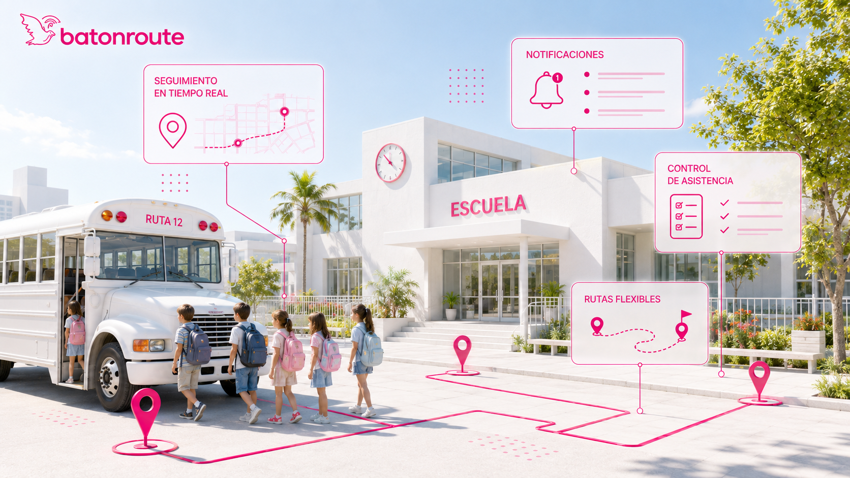 Gestión del transporte en colegios de verano con BatOnRoute